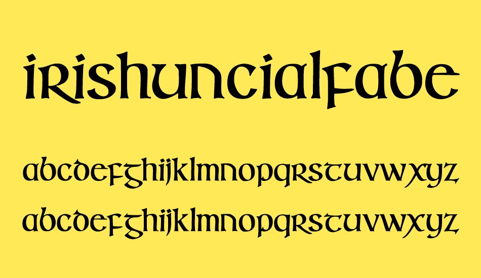 IrishUncialfabeta-Bold font