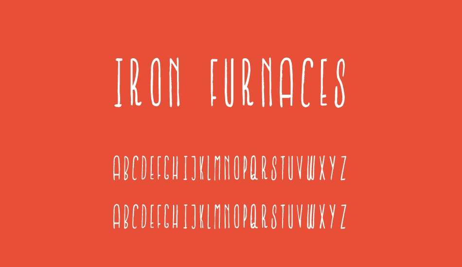 Iron Furnaces font