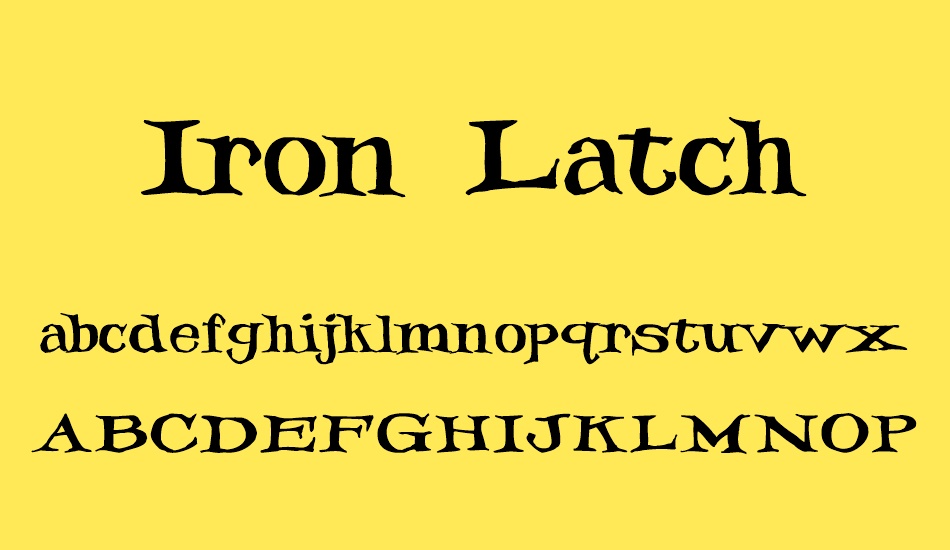 Iron Latch font