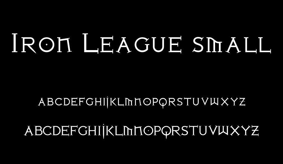 Iron League smallcaps font