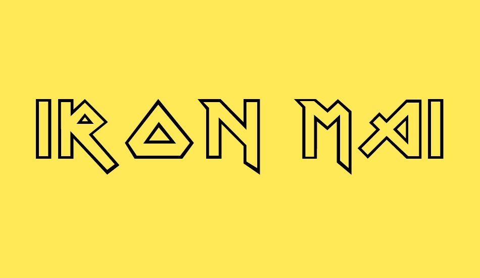 Iron Maiden font big