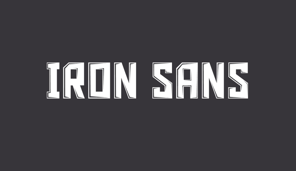 Iron Sans font big