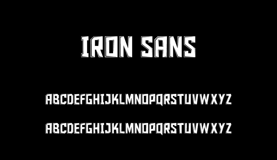 Iron Sans font