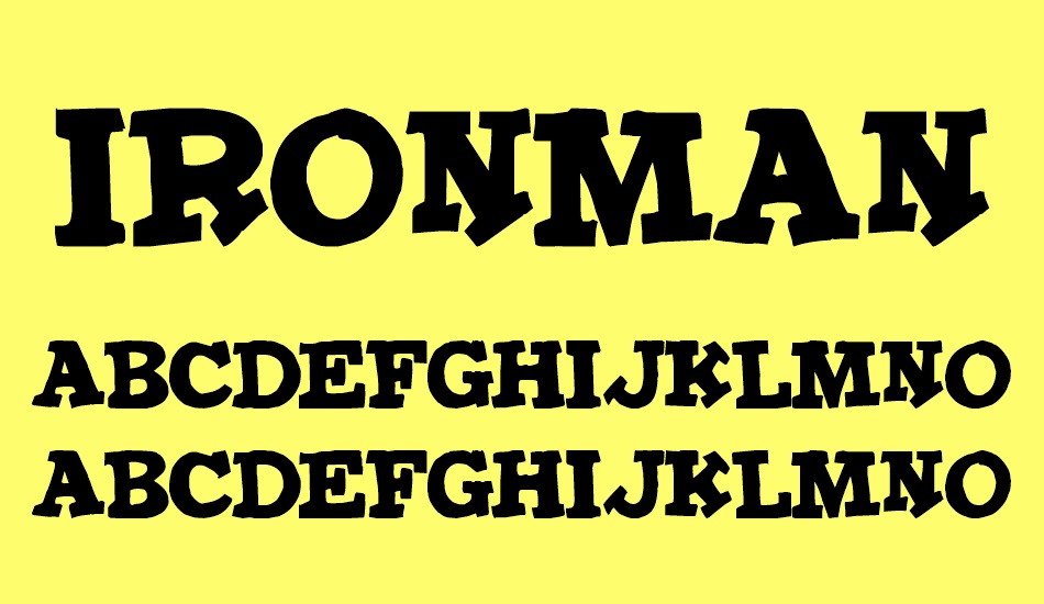 IronMan font