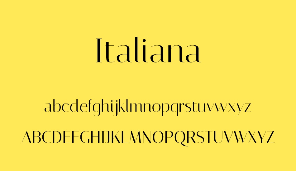 Italiana font