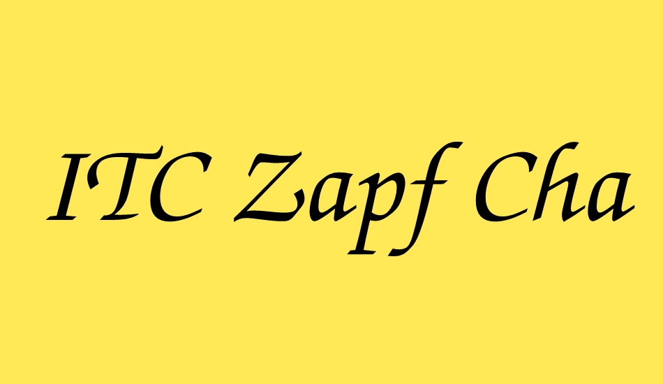 zapf chancery font similar