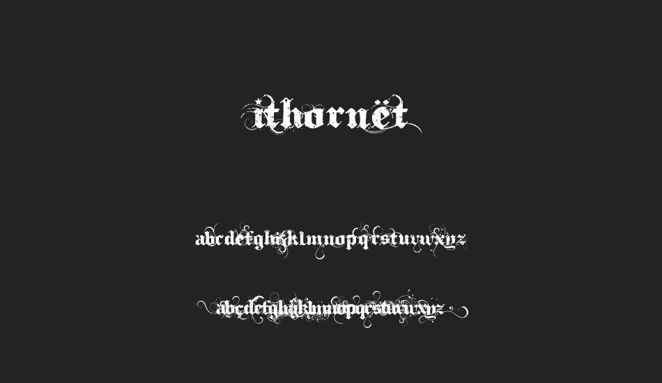 Ithornët font