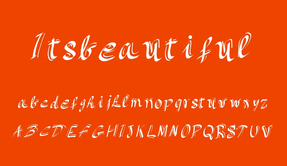 Itsbeautiful font