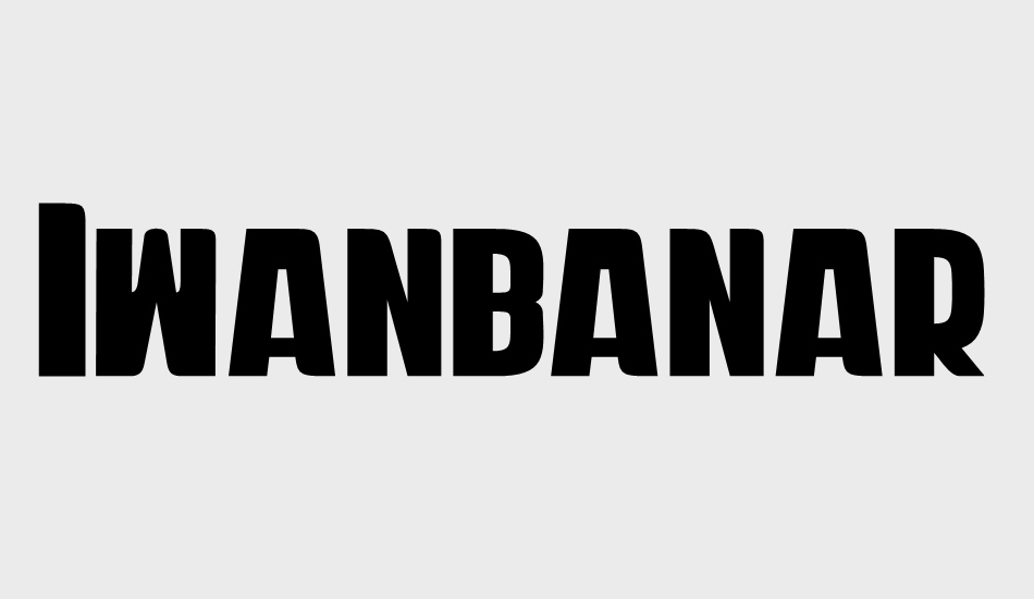 Iwanbanaran Weight font big