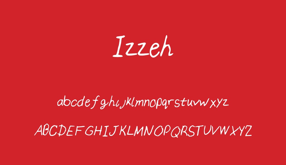 Izzeh font