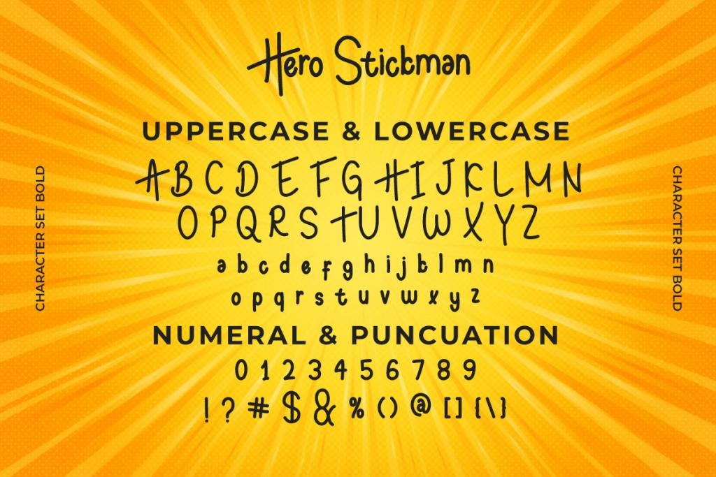 Hero Stickman Demo Font Family