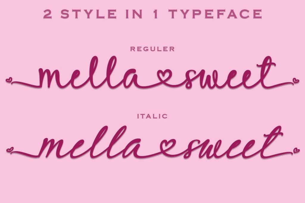 Mella Sweet Font Family