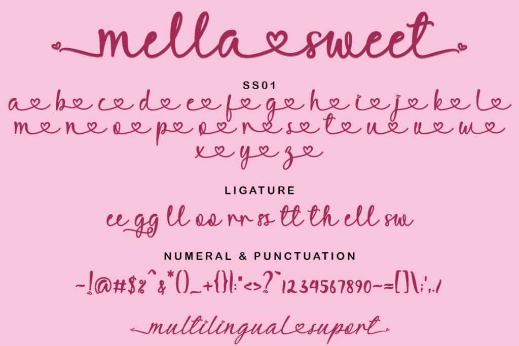 Mella Sweet Font Family