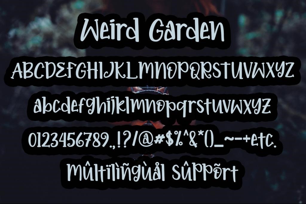 Weird Garden - Personal Use Font